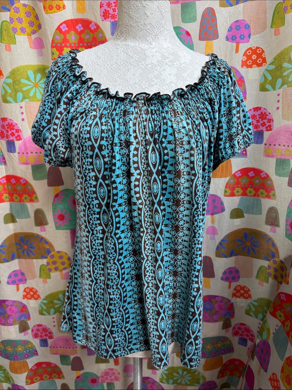 Claudia Richard S/S Blouse. XL